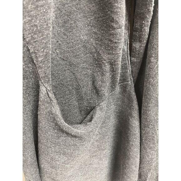 LR Womens Hooded Open Front Cardigan Sweater Dark Gray Size Small - Picture 6 of 10
